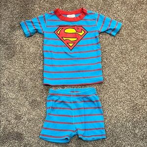 Hanna Andersson kids size 4 (100 cm) Blue Superman Pajamas